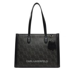 Torebka KARL LAGERFELD. Czarne torebki do ręki damskie KARL LAGERFELD, bez wzorów, klasyczne, bez dodatków. Za 1,169.00 zł.