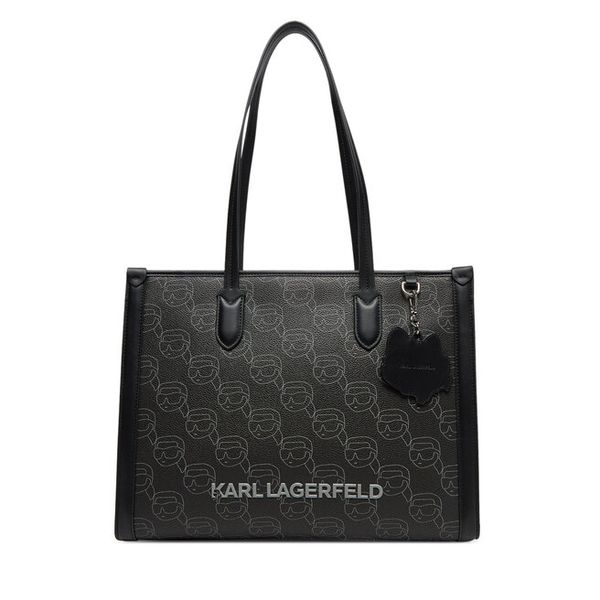 Torebka KARL LAGERFELD. Czarne torebki do ręki damskie KARL LAGERFELD, bez wzorów, klasyczne, bez dodatków. Za 1,169.00 zł.