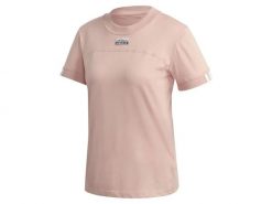 Koszulka damska ADIDAS TEE 28. Brązowe koszulki sportowe damskie Adidas, l, bez wzorów, z bawełny, bez kołnierzyka, bez ramiączek, do biegania. Za 119.00 zł.