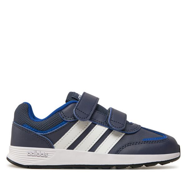 Sneakersy adidas. Niebieskie trampki i tenisówki chłopięce Adidas, bez wzorów, bez zapięcia. Za 139.99 zł.