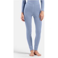 Spodnie Odlo BL BOTTOM long ACTIVE WARM. Niebieskie spodnie materiałowe damskie Odlo, bez wzorów. W wyprzedaży za 174.99 zł.