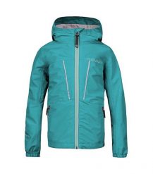Dziecięca kurtka wodoodporna Hannah Goldie Jr. Niebieskie kurtki i płaszcze dla dziewczynek Hannah, bez wzorów, długie, z kapturem. Za 397.90 zł.