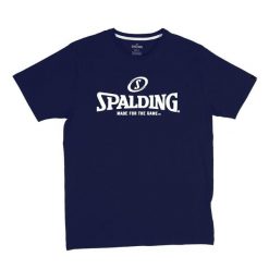 Koszulka Spalding Essential Logo. Białe koszulki sportowe męskie Spalding, bez wzorów, bez kołnierzyka, bez ramiączek, do koszykówki. Za 152.00 zł.