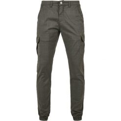 Spodnie Cargo Urban Classics AOP Glencheck. Szare eleganckie spodnie męskie Urban Classics, m, bez wzorów, z bawełny. Za 216.90 zł.