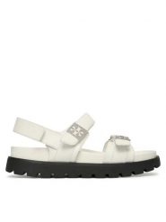Tory Burch Sandały Mellow Sport 179591 Biały. Białe obuwie sportowe damskie Tory Burch, bez wzorów, ze skóry, bez obcasa, na płaskiej podeszwie, bez zapięcia. Za 1,160.99 zł.