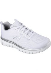 Trampki Skechers Get Connected 12615WSL, Biały, Kobiety. Białe trampki i tenisówki damskie Skechers, bez wzorów, z materiału, bez zapięcia. Za 249.99 zł.