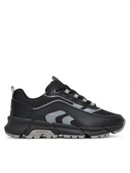 Geox Sneakersy J Flexyper Plus J56MVB 0FU54 C0017 D Czarny. Czarne buty sportowe chłopięce Geox, bez wzorów, ze skóry, bez zapięcia. Za 209.99 zł.