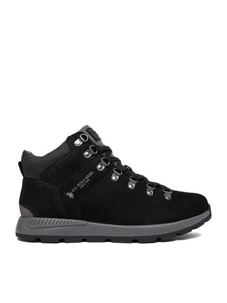 U.S. Polo Assn. Trzewiki EO-VENTUR001M/ELN1 Czarny. Czarne botki męskie U.S. Polo Assn., bez wzorów, bez zapięcia. Za 379.99 zł.