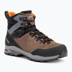 Buty trekkingowe męskie AKU Alterra II GTX. Brązowe trekkingi męskie Aku, outdoorowe. Za 1,265.63 zł.