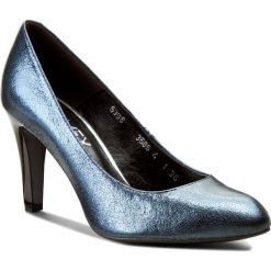 Półbuty ANN MEX - 5398 05SR Granat. Niebieskie półbuty damskie Ann Mex, z materiału. W wyprzedaży za 219.00 zł.