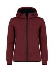 Clique Hayden Women kurtka z kapturem z miękkiego materiału air-layer – Burgundy. Czerwone kurtki damskie CLIQUE, m, bez wzorów, z elastanu, z kapturem. Za 237.95 zł.