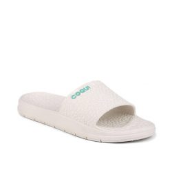 Klapki basenowe damskie Coqui Rune. Białe klapki damskie Coqui, bez wzorów, sportowe, bez obcasa. Za 125.99 zł.