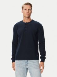 Tommy Jeans Longsleeve DM0DM23549 Granatowy Regular Fit. Niebieskie bluzki z długim rękawem męskie Tommy Jeans, m, bez wzorów, z bawełny, bez kołnierzyka. Za 269.99 zł.