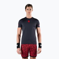 Koszulka tenisowa męska HYDROGEN Panther Tech Tee. Czerwone koszulki sportowe męskie HYDROGEN, m, bez wzorów, bez kołnierzyka, bez ramiączek, tenisowe. Za 229.99 zł.