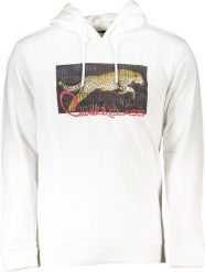 Cavalli Class BIAŁA BLUZA MĘSKA BEZ ZAMKU KLASY CAVALLI S. Białe bluzy męskie Cavalli Class, m, bez wzorów, bez kaptura. Za 189.40 zł.