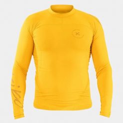 Męska koszulka z długim rękawem z lycry SHADE V.4. Żółte bluzki z długim rękawem męskie Hiko, m, bez wzorów, z lycry, bez kołnierzyka. Za 221.29 zł.