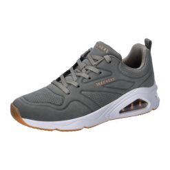 Buty Kobieta Skechers Tres-Air Uno szary. Zielone obuwie sportowe damskie Skechers, bez wzorów, z materiału. Za 311.99 zł.