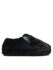 Calvin Klein Jeans Kapcie Home Anke Slipper Wn Fur YW0YW01596 Czarny. Czarne kapcie damskie Calvin Klein Jeans, bez wzorów, z jeansu. Za 289.99 zł.