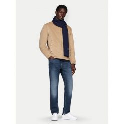 Szalik Tommy Hilfiger. Niebieskie szaliki męskie Tommy Hilfiger, bez wzorów. Za 329.99 zł.