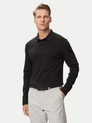 Calvin Klein Polo Supima LV04LH240G Czarny Slim Fit. Czarne koszulki polo męskie Calvin Klein, m, bez wzorów, z bawełny, bez ramiączek. Za 369.99 zł.
