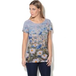 Colour Pleasure Koszulka CP-034 54 niebiesko-biało-zielona r. XS-S. T-shirty damskie marki Colour Pleasure. Za 70.35 zł.
