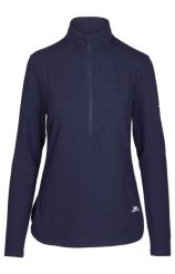 Trespass Kansas - damska koszulka sportowa z długim rękawem Navy Marl. Niebieskie koszulki sportowe damskie Trespass, s, bez wzorów, bez kołnierzyka, bez ramiączek, na fitness i siłownię. Za 208.99 zł.