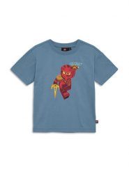 LEGO T-Shirt Taffy 305 12011457 Niebieski Regular Fit. Niebieskie t-shirty dla chłopców LEGO, bez wzorów, z bawełny, bez ramiączek. Za 59.99 zł.