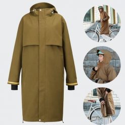 Weathergoods Sweden Imbris płaszcz przeciwdeszczowy M ciemnozielony. Brązowe płaszcze damskie WEATHER GOODS, l, bez wzorów, z materiału, klasyczne, bez kaptura. Za 865.95 zł.