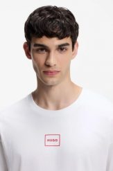 Koszula nocna męska Hugo Loungewear Laze. Białe koszule męskie Hugo Boss, l, bez wzorów, z bawełny, eleganckie, bez kołnierzyka, bez ramiączek. Za 149.00 zł.