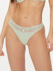Selmark Stringi Matilda 31101 Zielony. Zielone stringi damskie Selmark, bez wzorów, z syntetyku. Za 129.99 zł.