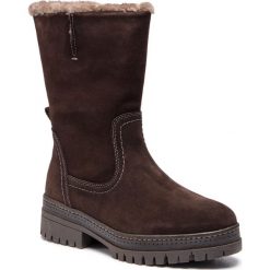 Botki TAMARIS - 1-26468-21 Mocca 304. Brązowe kozaki damskie Tamaris, z futra, bez obcasa. W wyprzedaży za 249.00 zł.