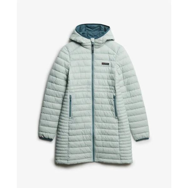 Damska kurtka puchowa Superdry. Szare kurtki damskie Superdry., l, bez wzorów, z puchu, bez kaptura. Za 510.50 zł.