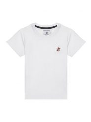 Beverly Hills Polo Club T-Shirt P-SS26B-TS0131 Biały Regular Fit. Białe t-shirty dla chłopców Beverly Hills Polo Club, bez wzorów, z bawełny, bez ramiączek. Za 101.99 zł.
