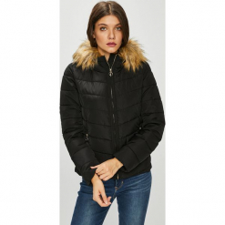 Only - Kurtka. Czarne kurtki damskie Only, z materiału. W wyprzedaży za 199.90 zł.