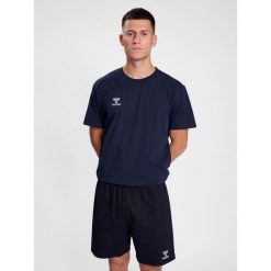 Koszulka Hummel Go 2.0. Niebieskie koszulki sportowe męskie Hummel, bez wzorów, bez kołnierzyka, bez ramiączek, do piłki nożnej. Za 125.50 zł.