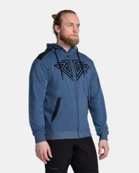 Męska bluza Kilpi ADELAN-M. Niebieskie bluzy sportowe męskie Kilpi, m, bez wzorów, z bawełny, z kapturem. Za 189.67 zł.
