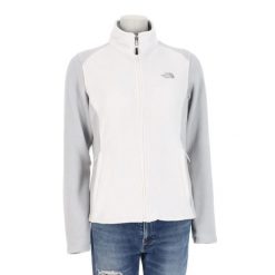 Second life - Kurtka polarowa TNF White dla kobiet - Stan bardzo dobry. Białe kurtki damskie The North Face, bez wzorów, z polaru, bez kaptura, trekkingowe. Za 169.16 zł.