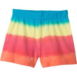 Szorty "dip dye" bonprix błękit laguny - jasna limonka -łososiowo-jasnoróżowy. Spodenki dla dziewczynek marki bonprix. Za 34.99 zł.