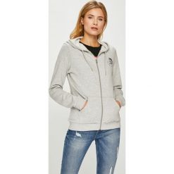 Diesel - Bluza. Szare bluzy damskie Diesel, z bawełny. Za 269.90 zł.