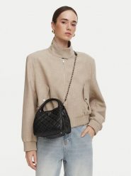Guess Torebka Juliet Mini HWQG24 56710 Czarny. Czarne torebki do ręki damskie Guess, z aplikacjami, ze skóry, bez dodatków. Za 544.99 zł.