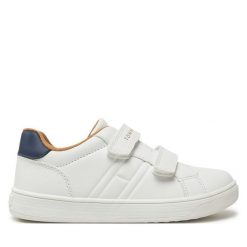 Sneakersy Tommy Hilfiger. Białe trampki i tenisówki chłopięce Tommy Hilfiger, bez wzorów, bez zapięcia. Za 209.99 zł.