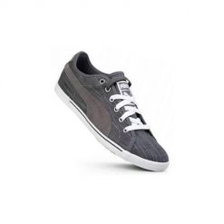 Buty do chodzenia damskie Puma Benecio Drill Pack. Szare obuwie sportowe damskie Puma, bez wzorów, z gumy, trekkingowe. Za 167.00 zł.