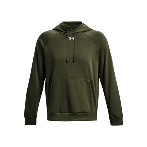 Bluza treningowa męska Under Armour Ua Rival Fleece Hoodie. Czarne bluzy męskie Under Armour, bez zapięcia, na fitness i siłownię. Za 361.00 zł.