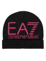 EA7 Emporio Armani Czapka 7X000006 AF11994 MC019 Czarny. Czarne czapki i kapelusze damskie EA7 Emporio Armani, na zimę, bez wzorów. Za 149.99 zł.
