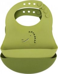 Trixie Dinozaur Silikonowe Śliniaki 2 szt. Śliniaki dla dzieci Trixie, bez wzorów. Za 133.99 zł.