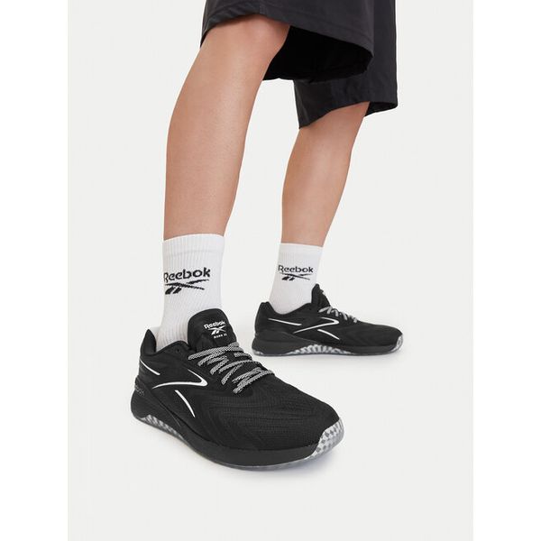Buty na siłownię Reebok. Czarne buty sportowe męskie Reebok, bez zapięcia, na fitness i siłownię. Za 479.99 zł.