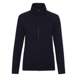 Kurtka Dresowa Premium Dla Pań I Panów. Niebieskie kurtki damskie Fruit of the Loom, m, bez wzorów, z dresówki, bez kaptura, trekkingowe. Za 124.99 zł.