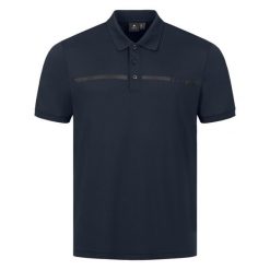 Koszulka polo do jazdy konnej ELT Michigan. Niebieskie koszule męskie ELT, bez wzorów, sportowe, bez ramiączek. Za 181.50 zł.