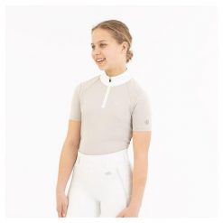Dziewczęca konkursowa koszulka polo BR Equitation Eevolv Isha. Szare t-shirty i topy dla dziewczynek BR, bez wzorów, bez ramiączek. Za 241.00 zł.