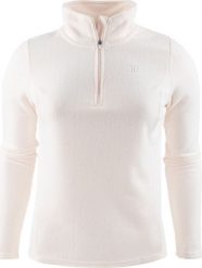 4f Bluza polarowa damska 4F F031 kremowa 4FAW23UFLEF031 12S XL. Białe bluzy damskie 4f, s, bez wzorów, z polaru, bez kaptura. Za 112.21 zł.